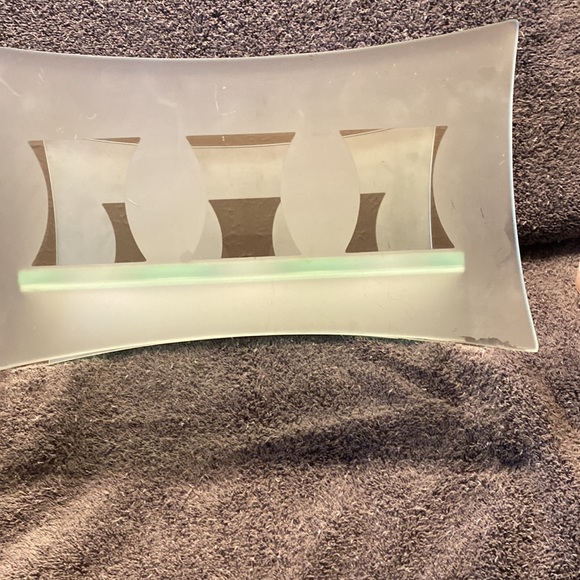 Beautiful Retired Party Lite Glass Tealight/Votive Candle Holder - Picture 9 of 16